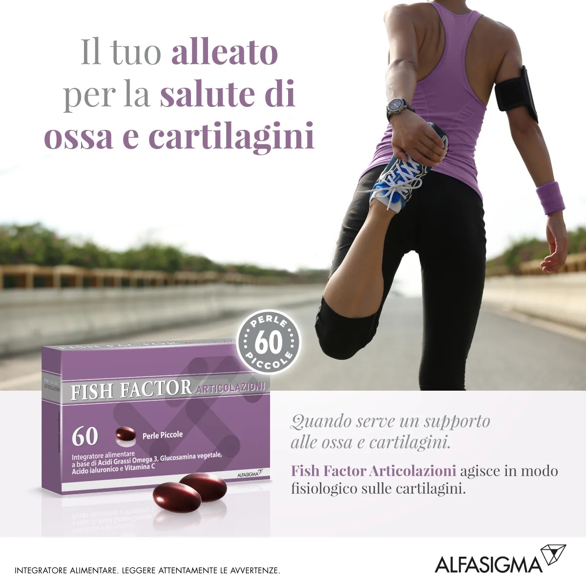 ALFASIGMA Alfasigma Fish Factor Joints 60 Kügelchen Omega-3 Nahrungsergänzungsmittel