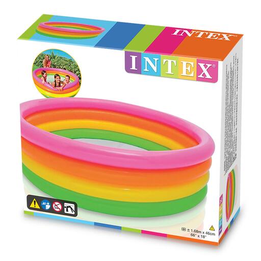 Piscine gonflable Intex Sunset avec 4 anneaux