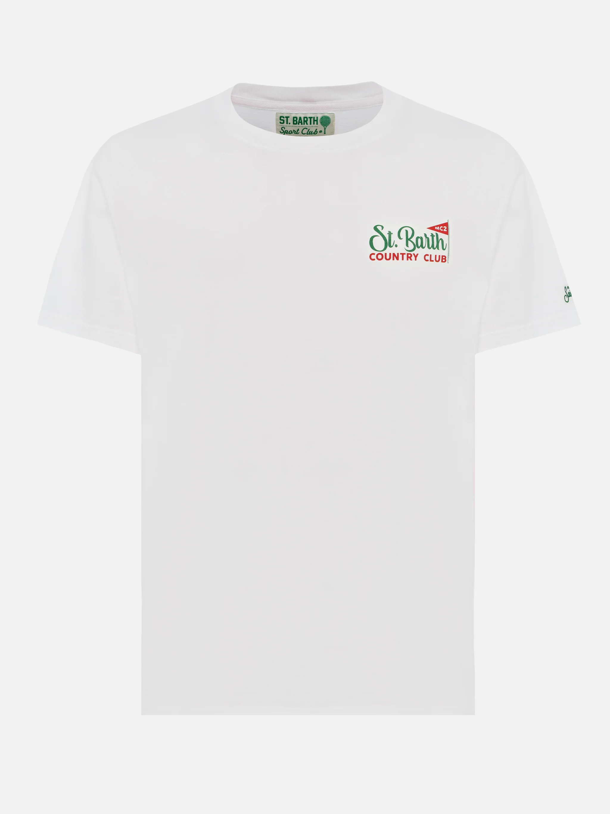 T-shirt Man in cotone con stampa St. Barth Country Club
