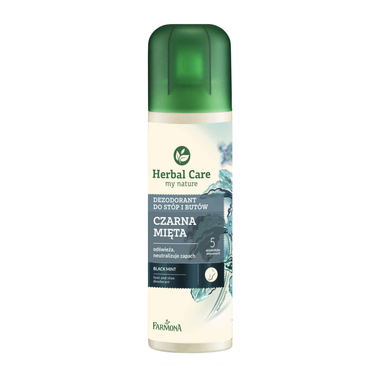 Kruidenverzorging Voet- en Schoendeodorant 150ml Zwarte Munt