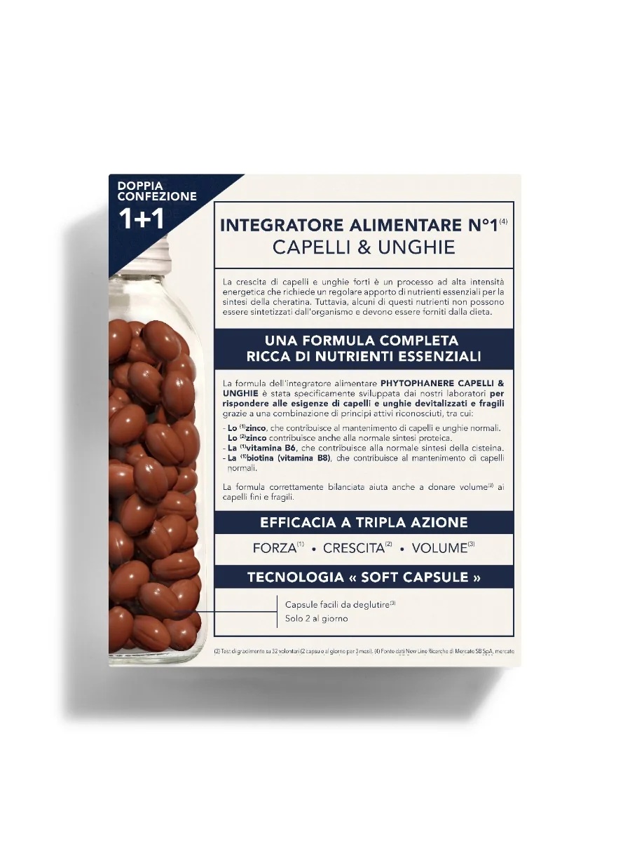 PHYTO Phyto Phytophanere 180 cápsulas Complemento alimenticio para el cabello y las uñas
