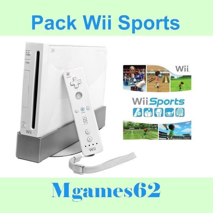 Console salon - Nintendo - Wii Blanche - Pack Wii Sports - Collector