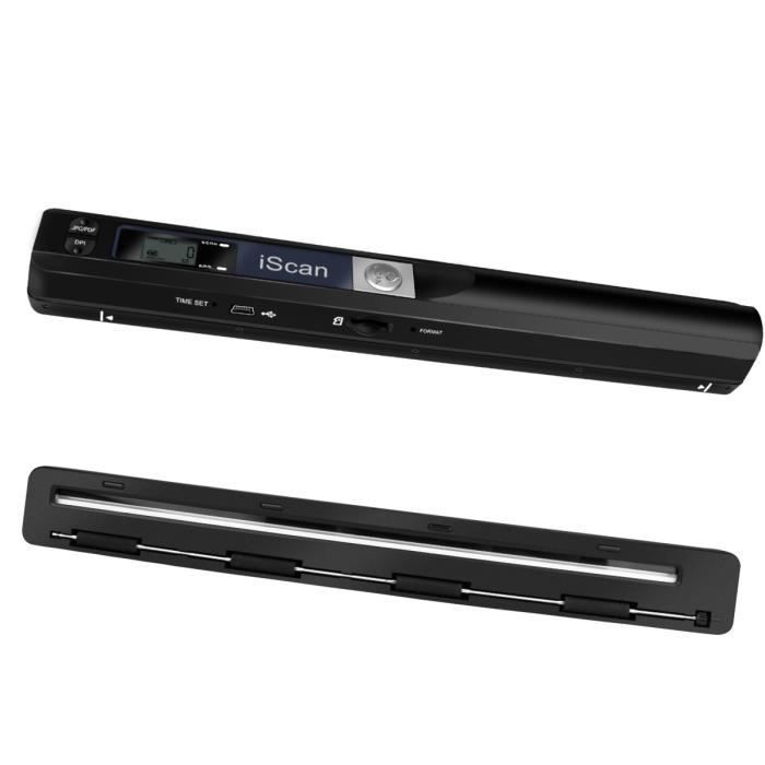 Scanner portatile iScan per immagini di documenti, compatto, con risoluzione 900 DPI, scheda TF da 32 GB, funzionamento a batteria, formato PDF - JPG.
