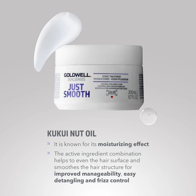 Goldwell Dualsenses Just Smooth maska za glajenje las, ki jih je težko oblikovati