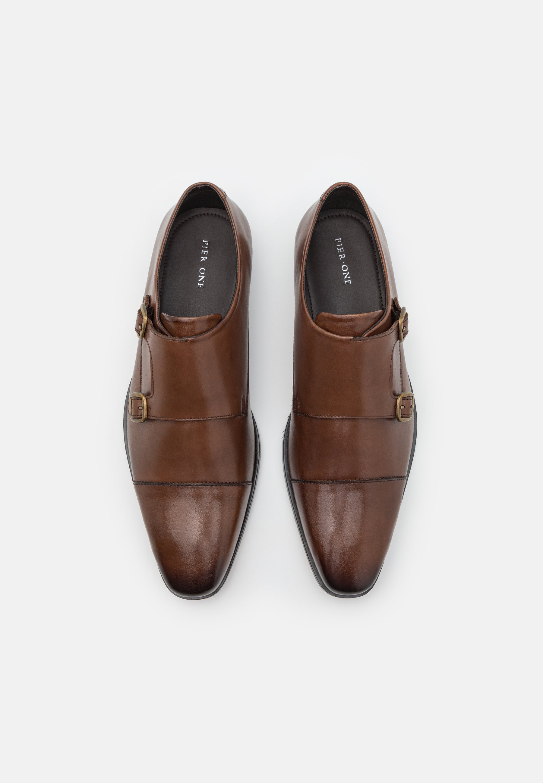 Pier One LEATHER - Slimme instappers - bruin