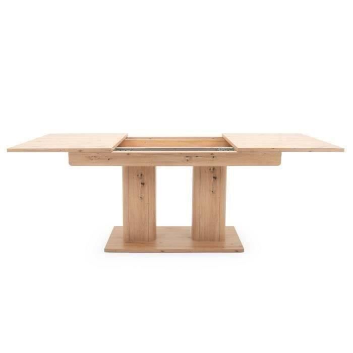 Table à manger extensible - Heidelberg - L140/220 x P 90 x H 80 cm