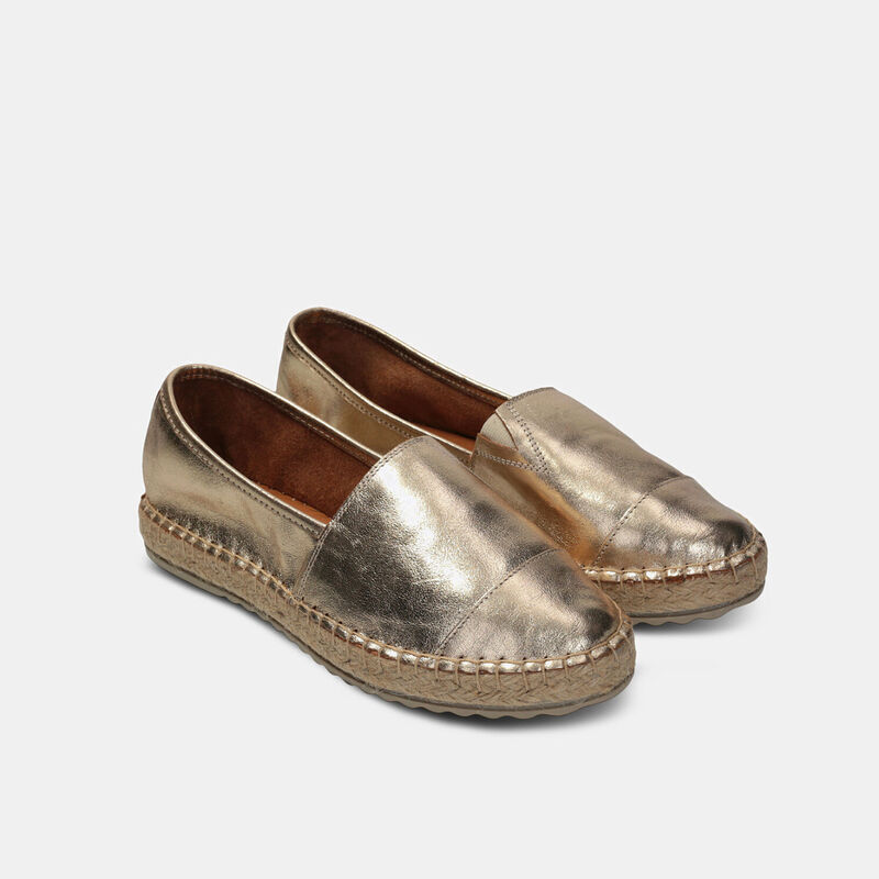 Espadryle damskie skórzane