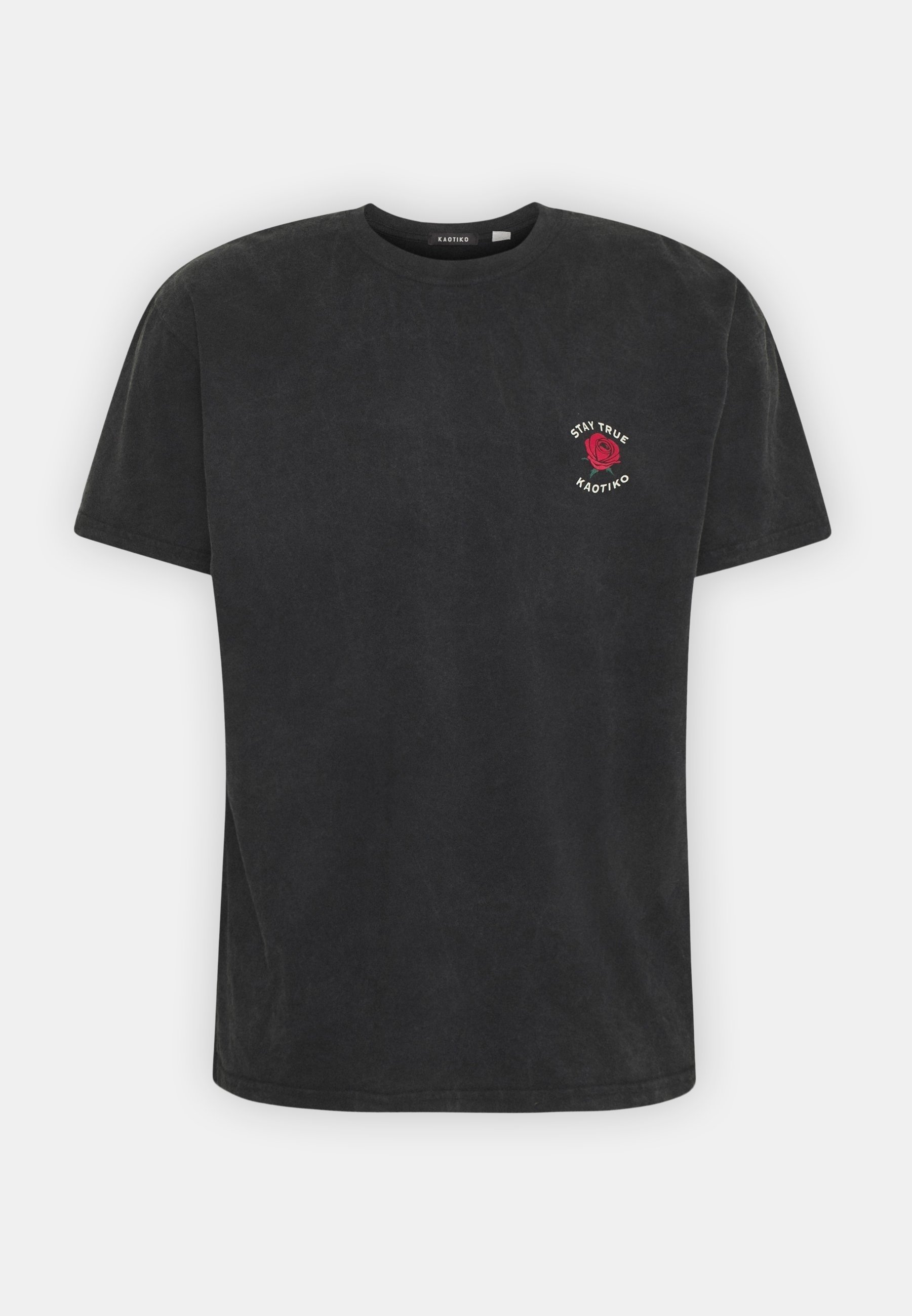 T-shirt met Kaotiko-print - zwart
