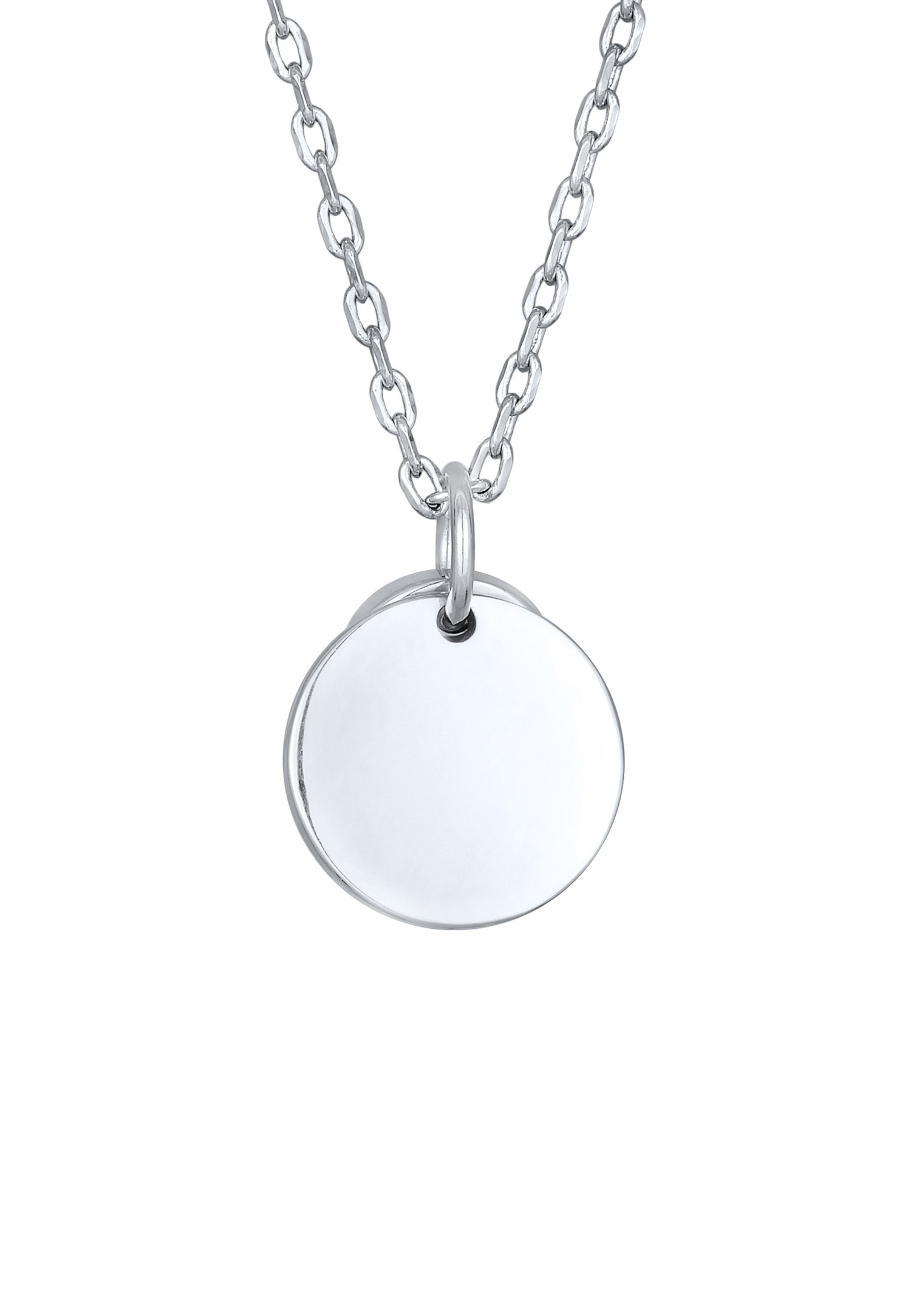 Elli Femmes Pendentif Plaquette Élégante Couleur Argent avec Cristaux