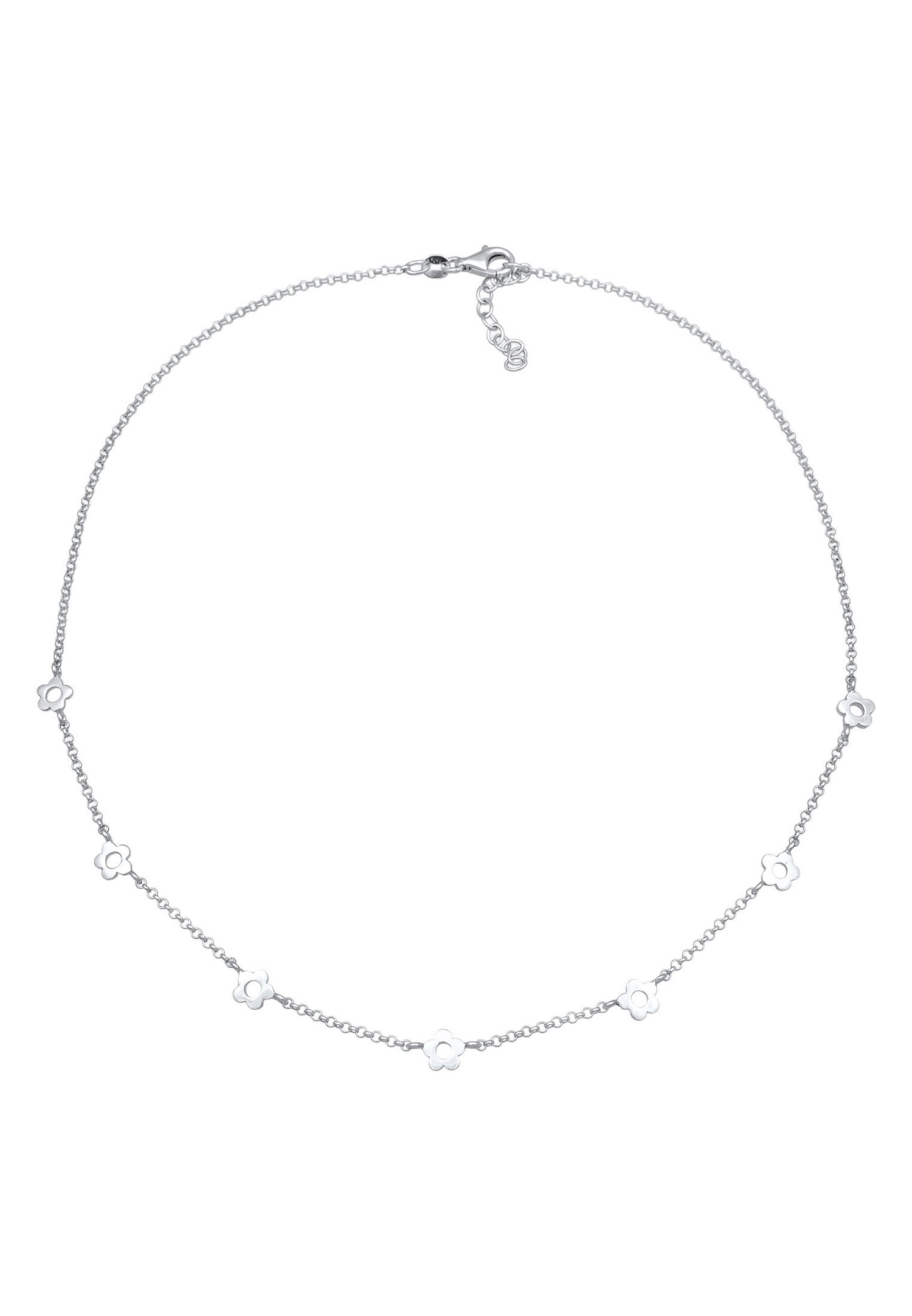Elli Enfants Motif Pendentif Fleurs en Argent Sterling 925