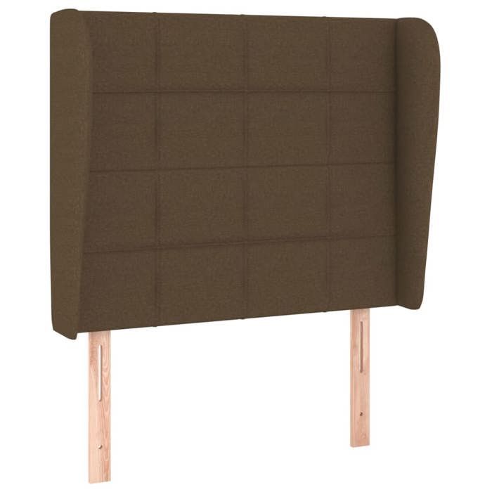 Rete a doghe con materasso - Maison Exclusive - 80x200 cm - Marrone scuro - Massimo relax