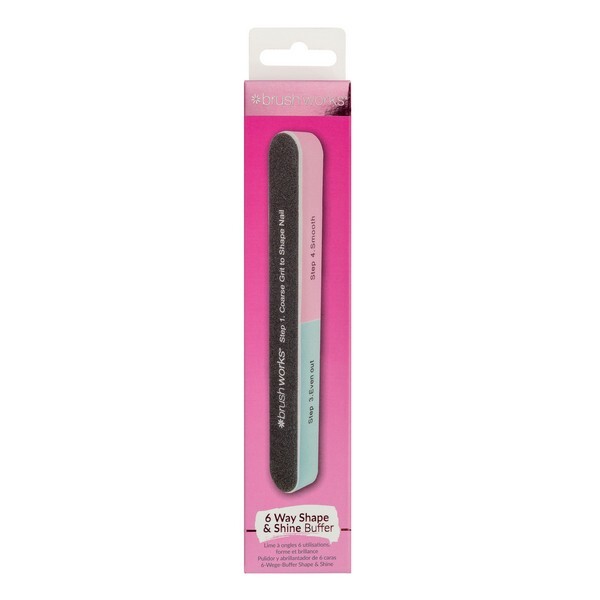 Brushworks 6-seitige Nagelfeile – Formen & Glänzen