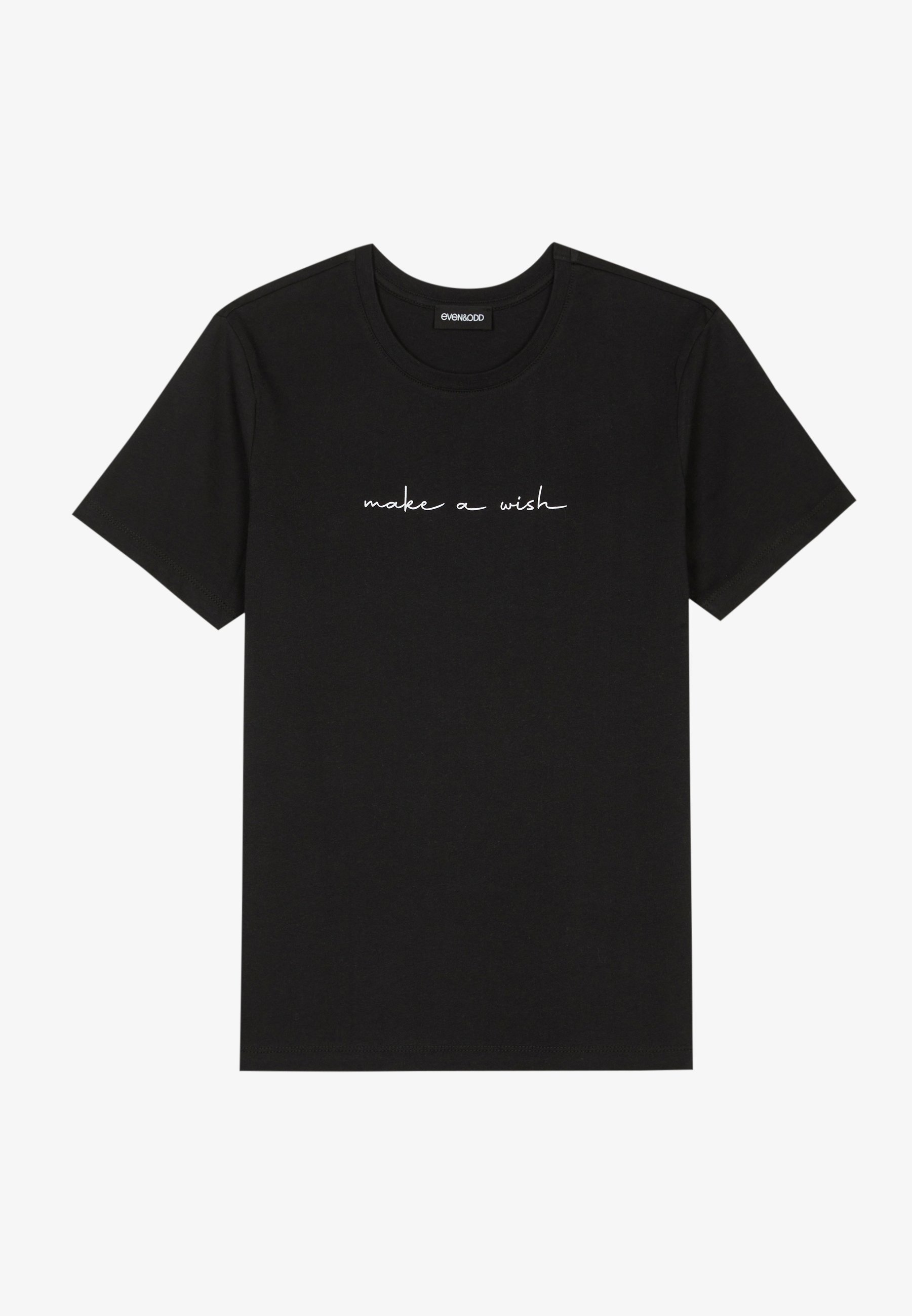 Conjunto com 2 camisetas estampadas com números pares e ímpares - verde-azulado/preto