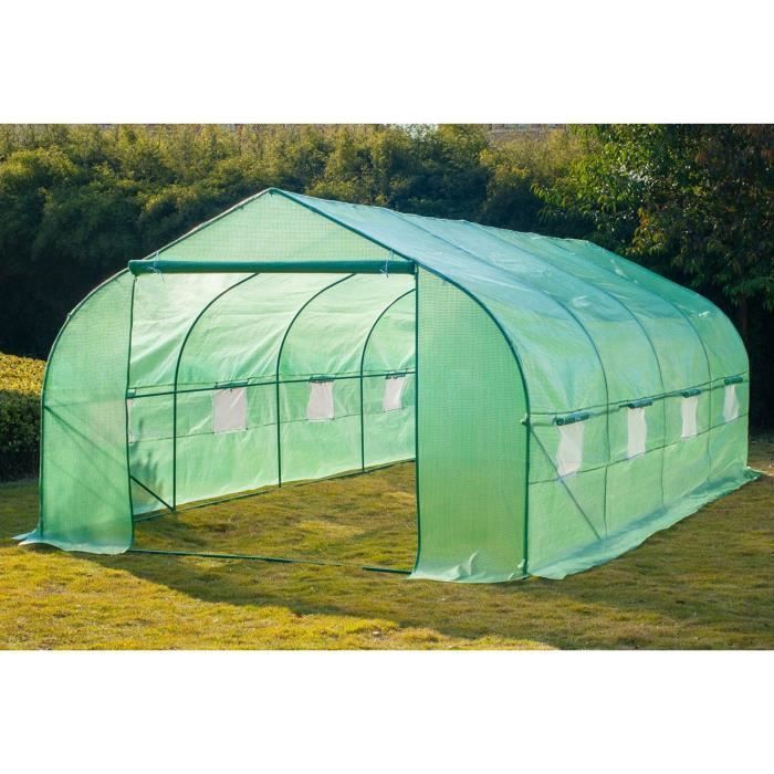 Serre de jardin SerreTunnel 6 sections 6x3x2m 18m²