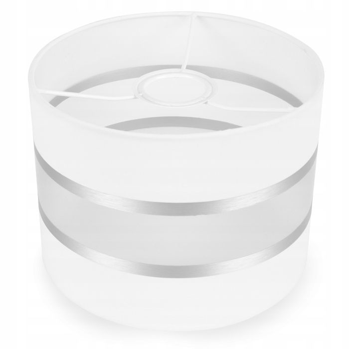 Cilindervormige lampenkap - Light-Home - ELEGANCE 2030/20 - Chromen band - 8 kleuren - 20 cm