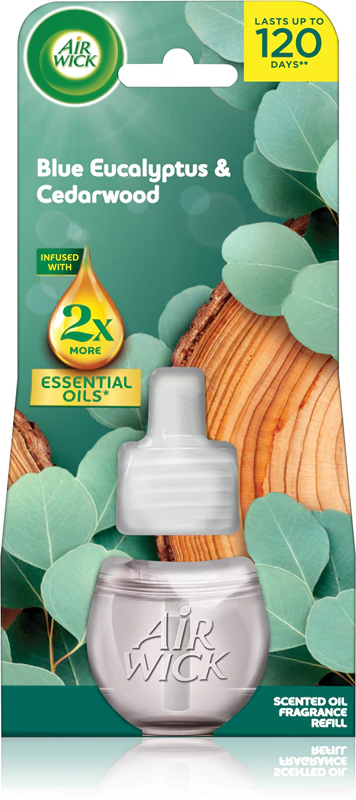 Air Wick Blue Eucalyptus & Cedarwood elektrische diffuser navulling