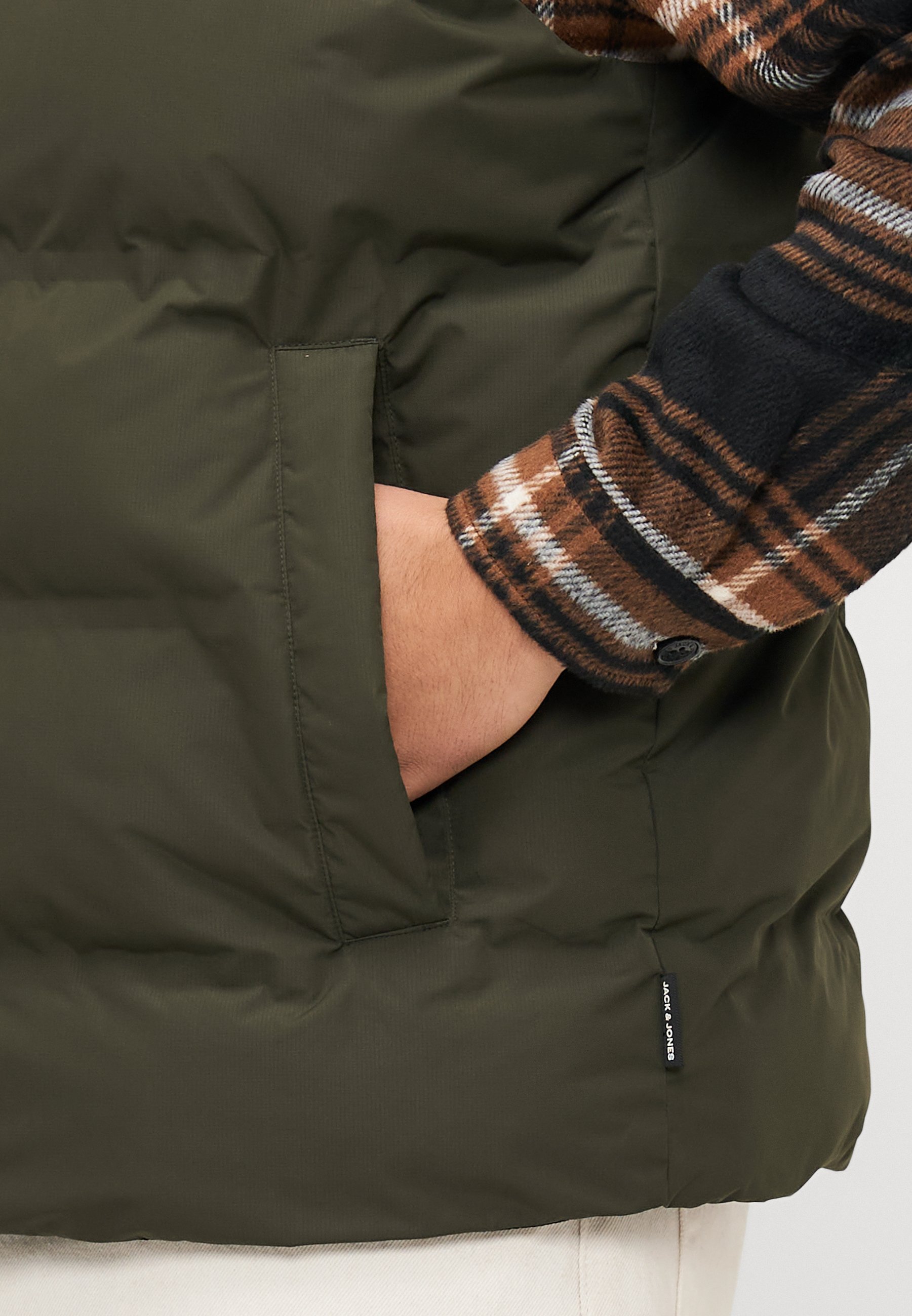 Jack & Jones JJESOHO Bodywarmer Kragen - Weste - Kolophonium
