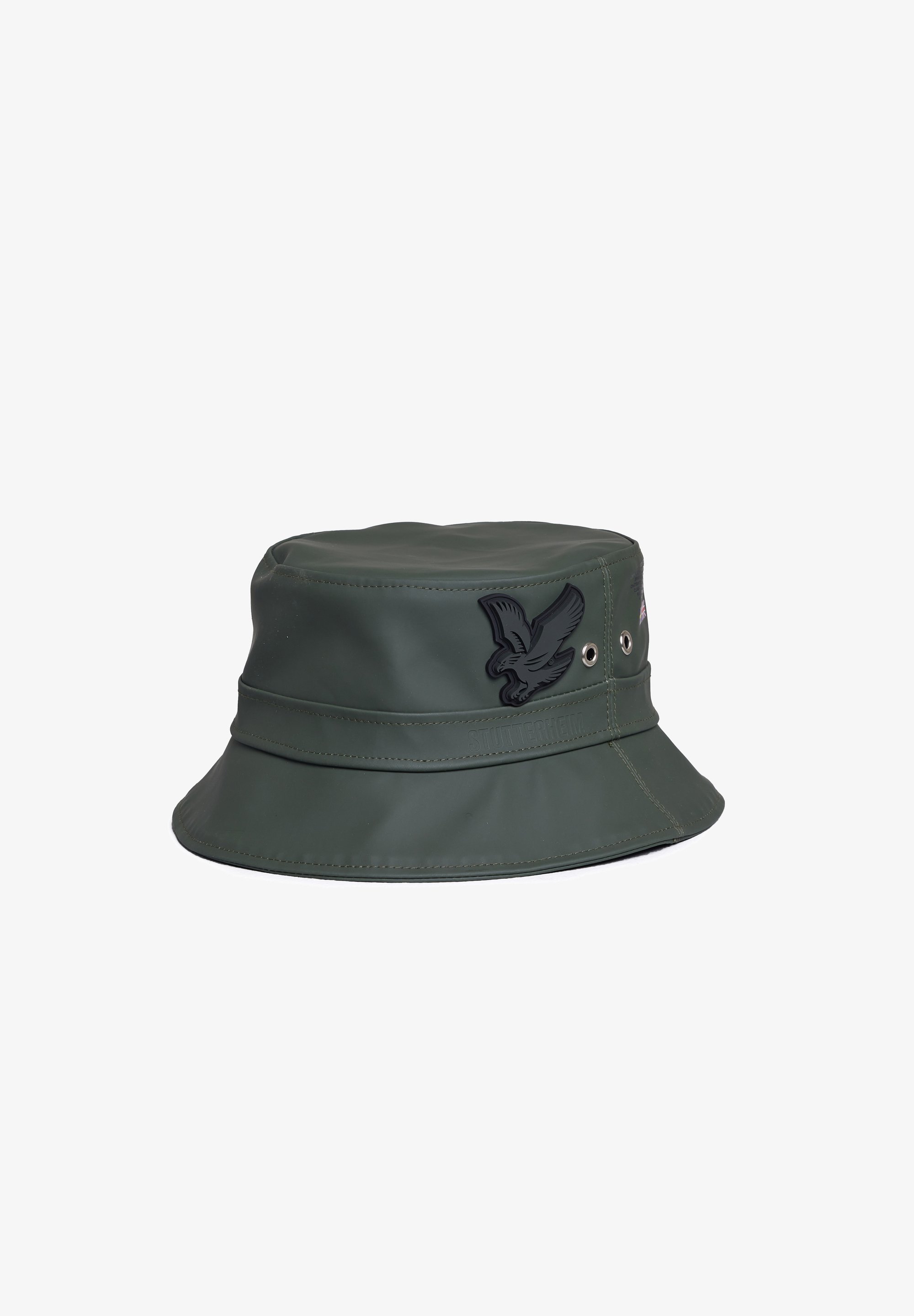 Stutterheim STUTTERHEIM X LYLE & SCOTT BUCKET HAT - Lue - grønn