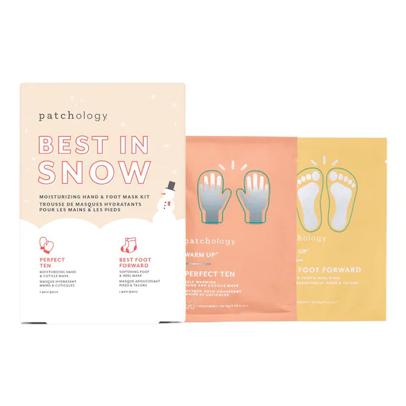 Best In Snow – Set de măști hidratante pentru mâini și picioare