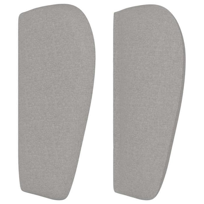 Tête de lit - vidaXL - Gris clair - Tissu durable - Hauteur réglable - Pieds robustes