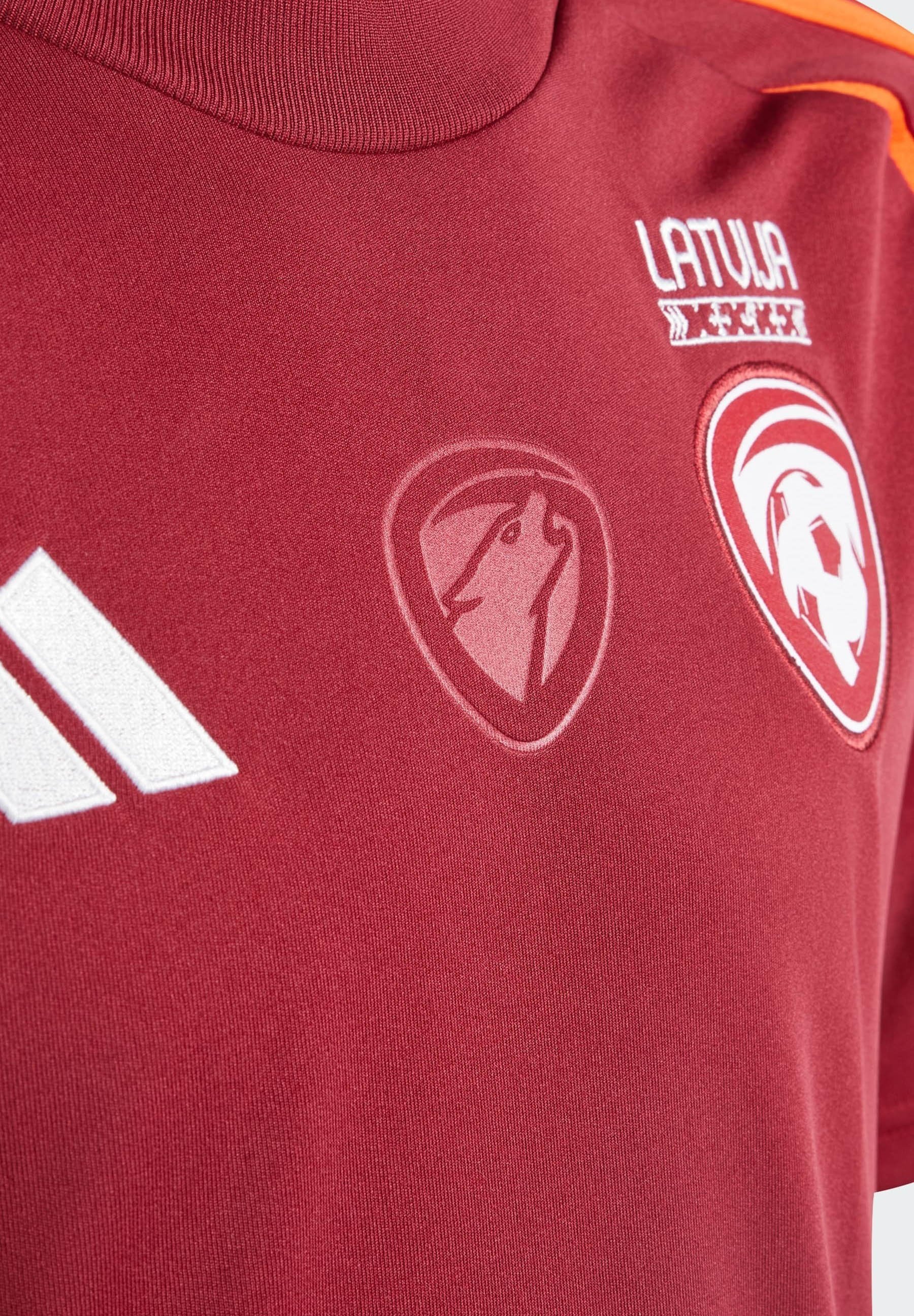 adidas Performance LATVIA HEIM - Fußballtrikot - Team-Collage burgunderrot