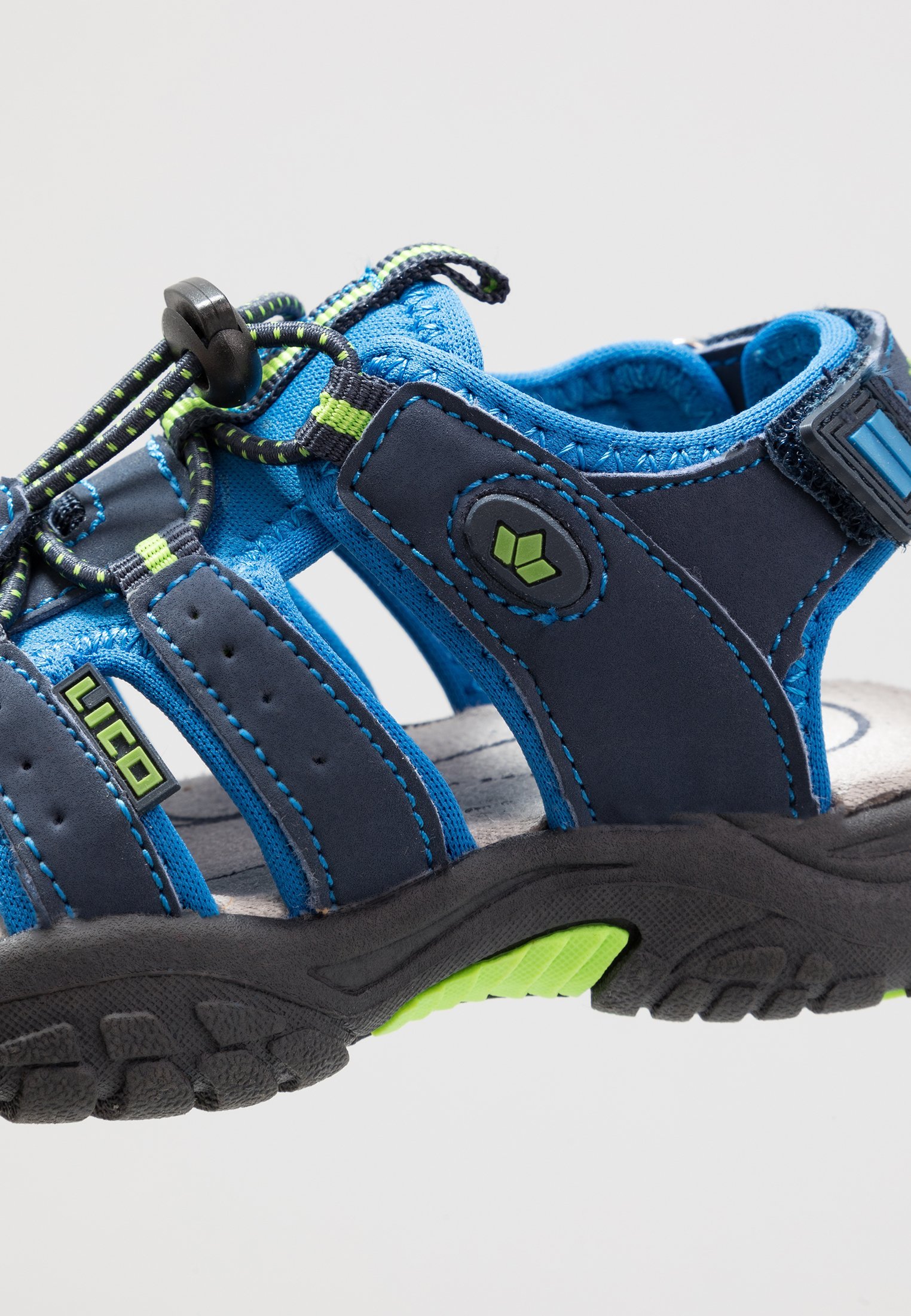 LICO NIMBO - Wandersandalen - blau/zitronengelb