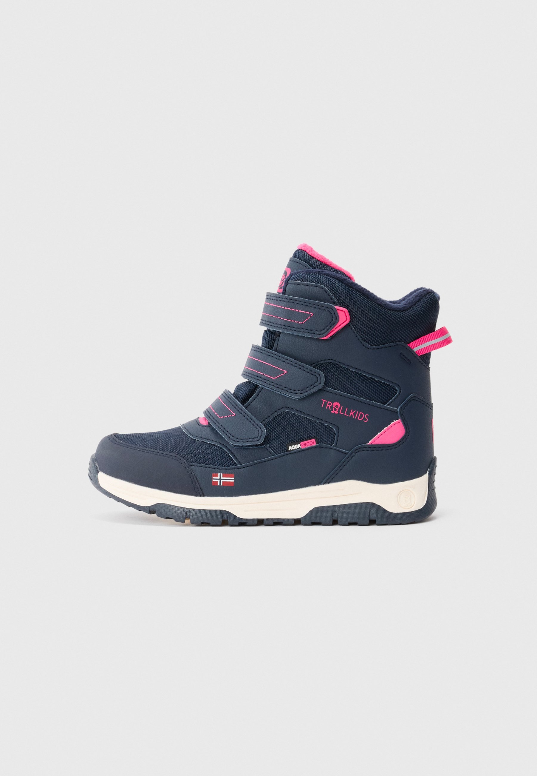 TROLLKIDS LOFOTEN UNISEX - Buty zimowe - granat/magenta