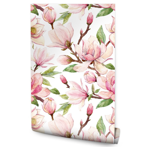 Tapeta Liście i Kwiaty Magnolii