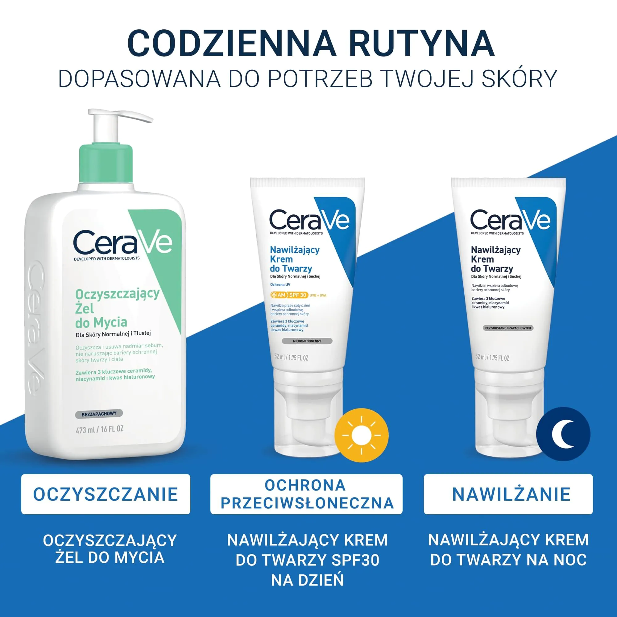 CeraVe Nawilżający krem do twarzy SPF30 do skóry normalnej i suchej