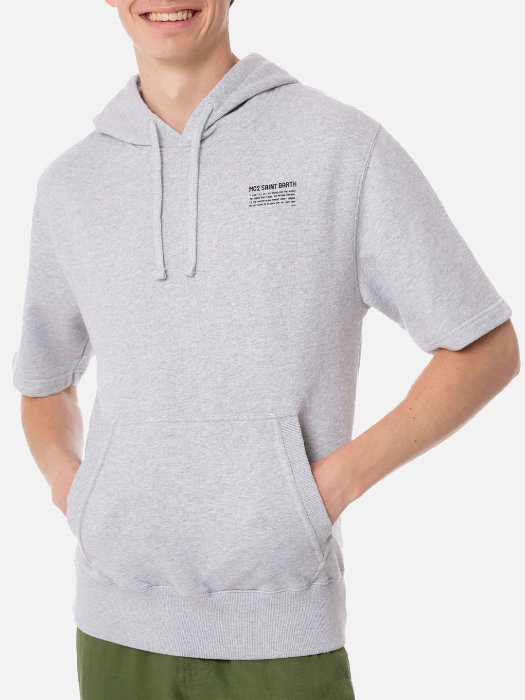 Sweatshirt met korte mouwen voor heren