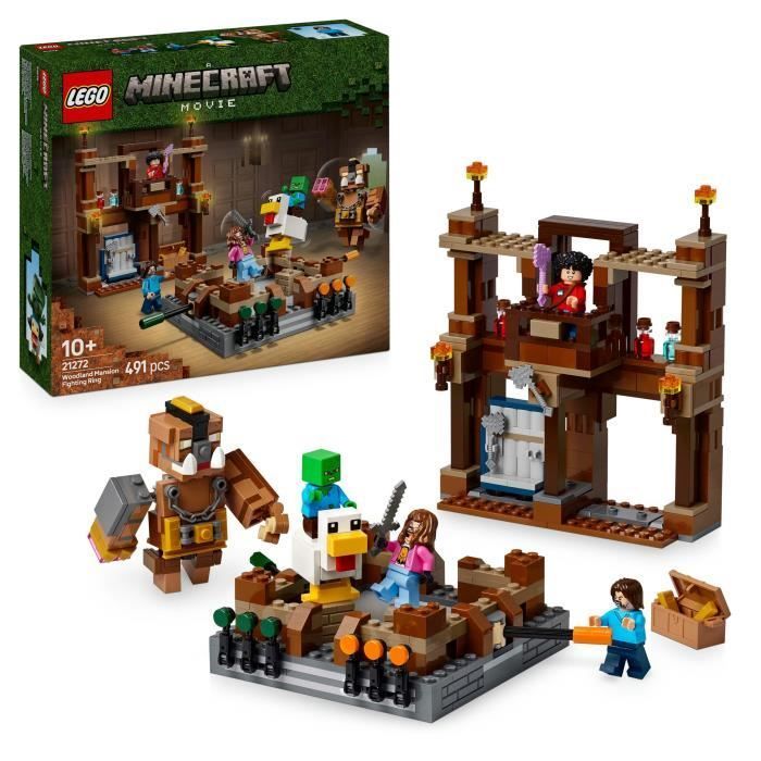 LEGO Minecraft 21272 Metsän kartanon kehä - Rakennussetti 10-vuotiaille ja sitä vanhemmille pojille