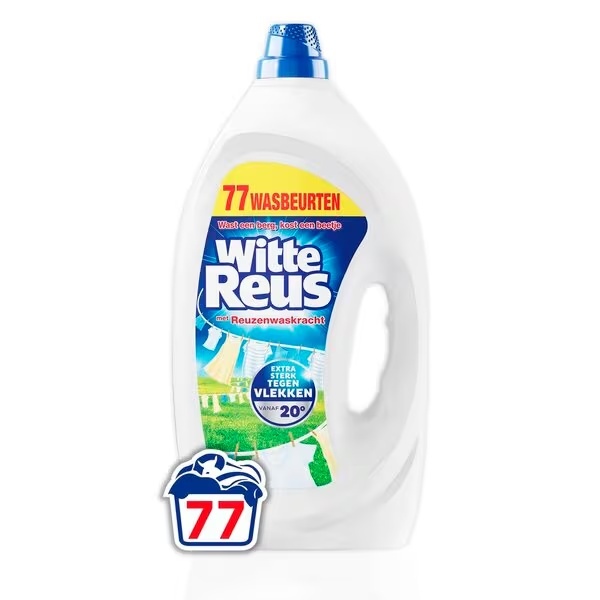 Tekoči detergent za belo perilo Witte Reus, 3465 ml, 77 pranj