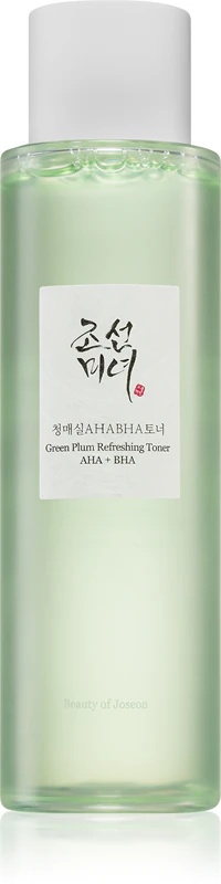 Osvežilni tonik Beauty of Joseon Green Plum AHA + BHA za nežno pilingiranje za vsakodnevno uporabo