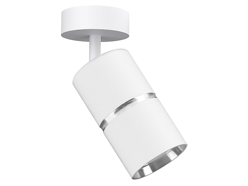 Lampa sufitowa Bamboo spot aluminiowy biały