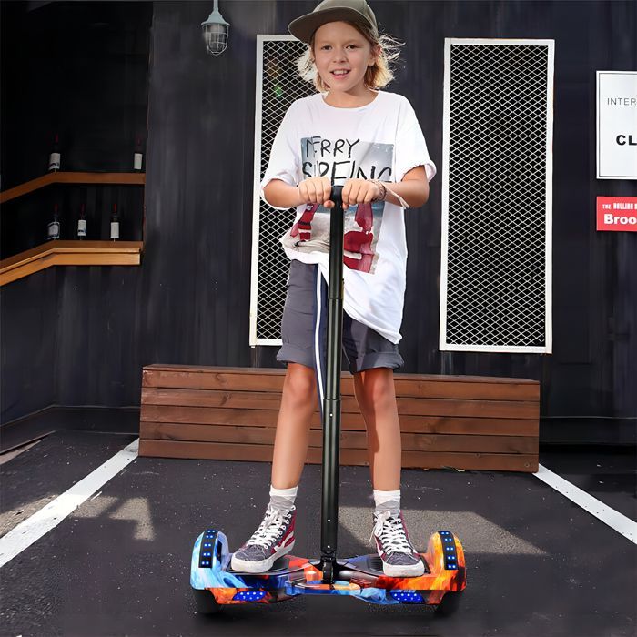 Hoverboard Accessories - EROLLERRUN - Aluminum Alloy Control Handle - Gyropod Hoverboard - For 6.5/10 Inch Wheels - Black