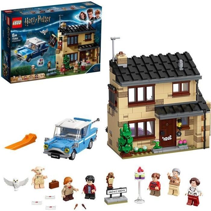 LEGO® Harry Potter 75968 4 Privet Drive, House Toy with Car and Dobby Figure