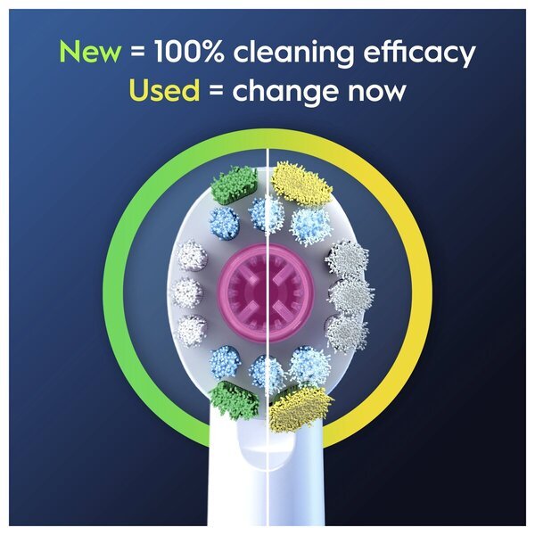 Oral-B Pro 3D White Opzetborstels<br>šmaikštus, 8 stukai