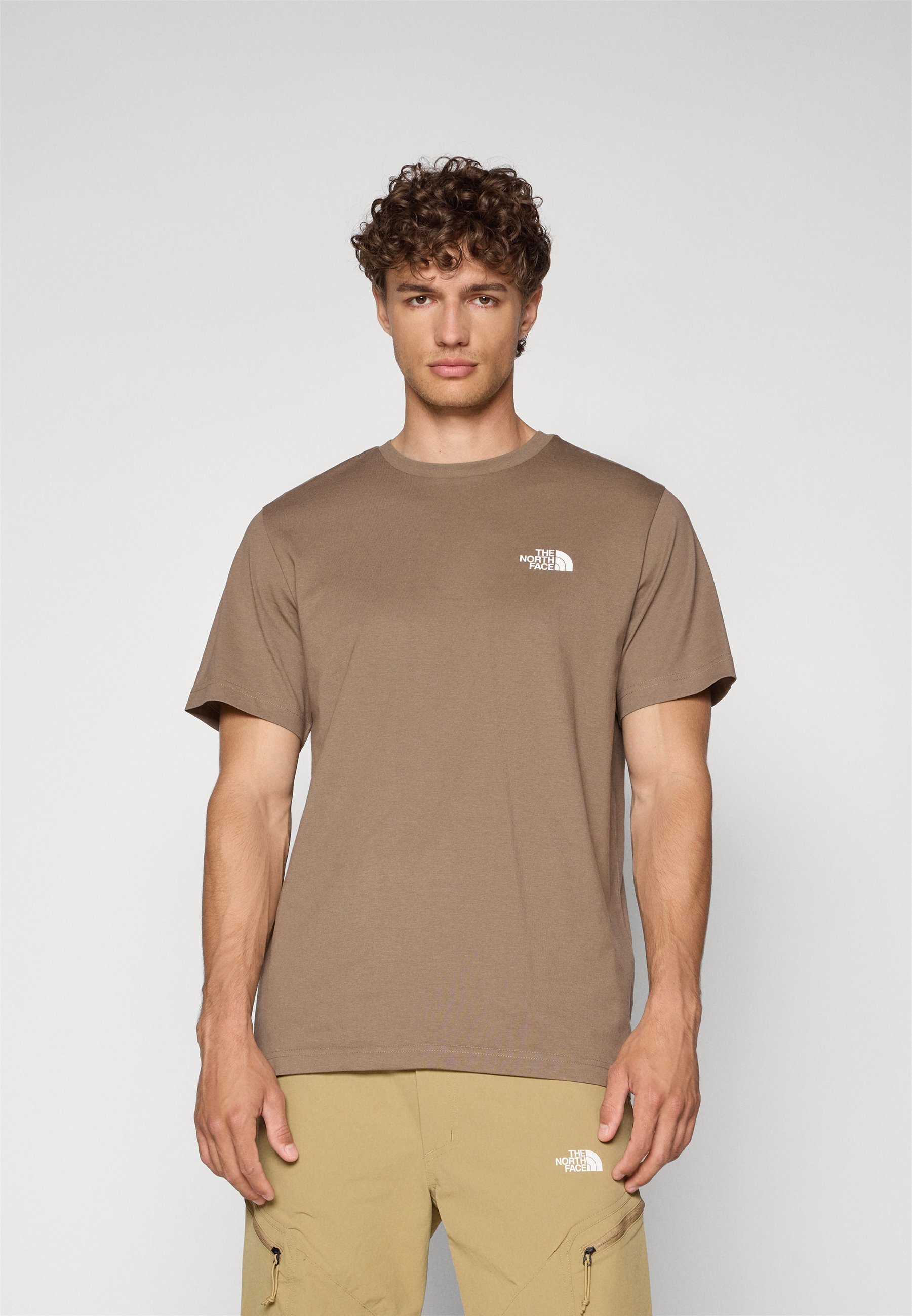 The North Face M SS SIMPLE DOME TEE - Sport T-shirt - mokkabruin
