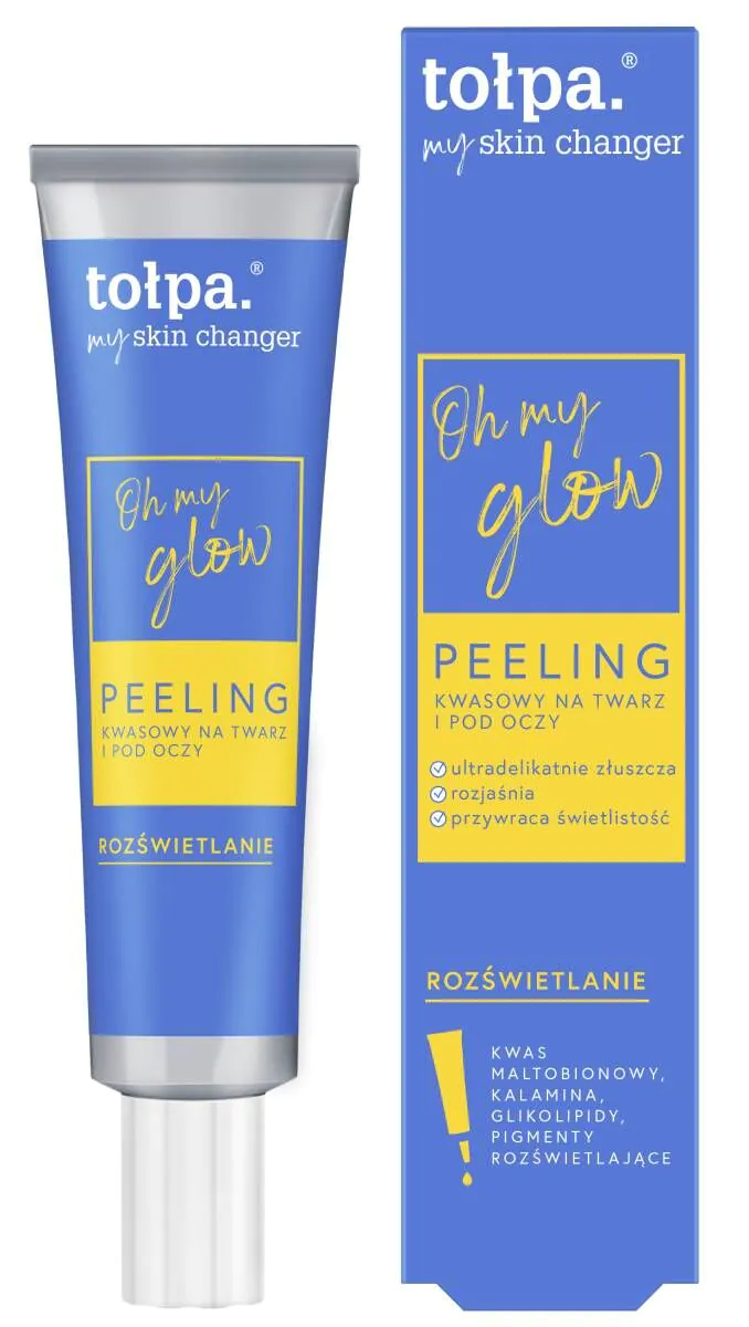 Tołpa My Skin Changer Oh My Glow Peeling Kwasowy na Twarz i pod oczy