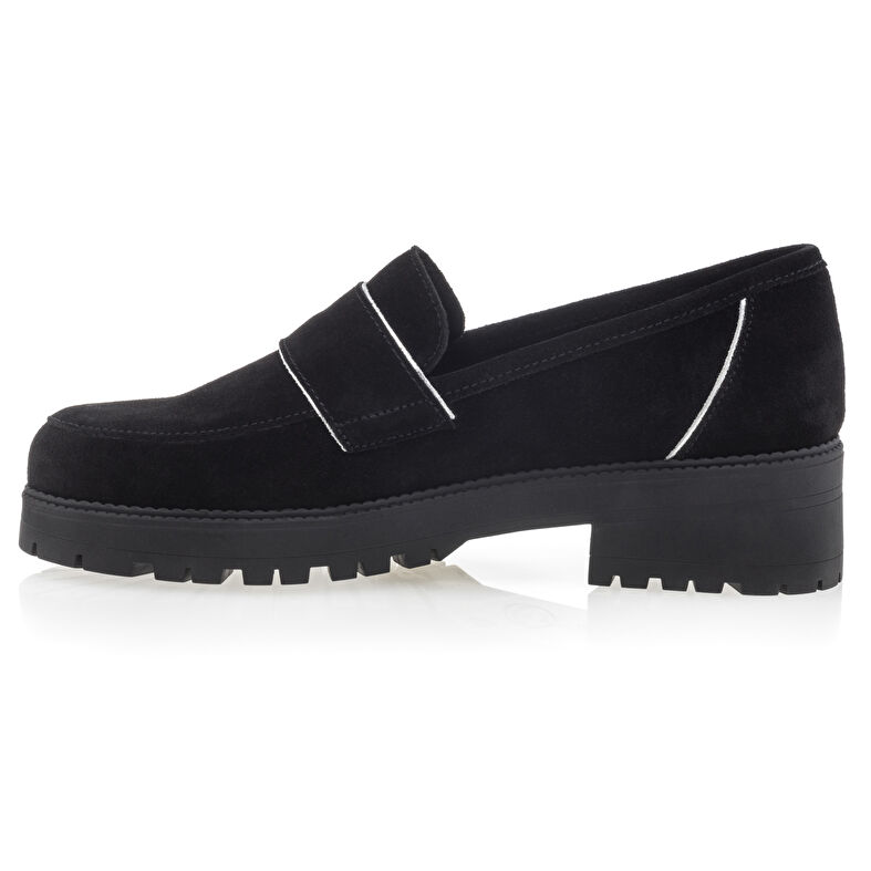 Damskie czarne mokasyny/buty żeglarskie