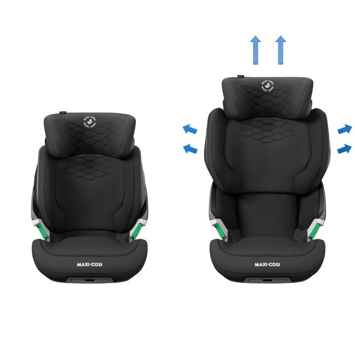 Cadeira auto MAXI COSI Kore Pro, Grupo 2/3, i-Size, Isofix, Reclinável, 100-150 cm, de 3,5 a 12 anos, Preto Autêntico