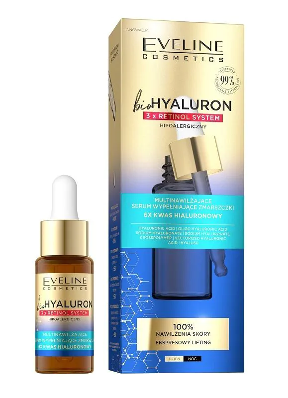 Eveline Biohyaluron 3 X Retinol Serum z kwasem hialuronowym
