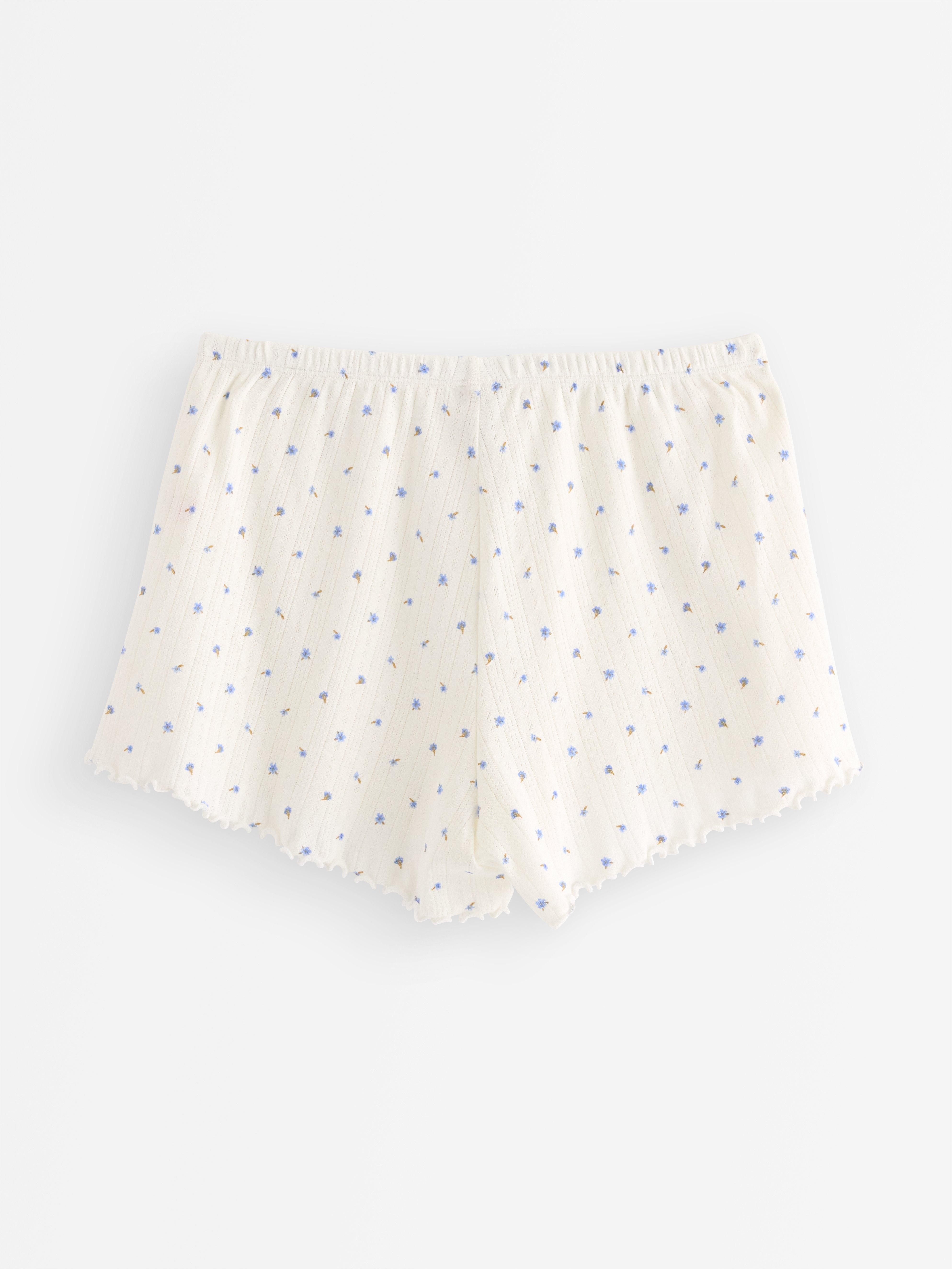 Pyžamové kraťasy s pointelem Off White