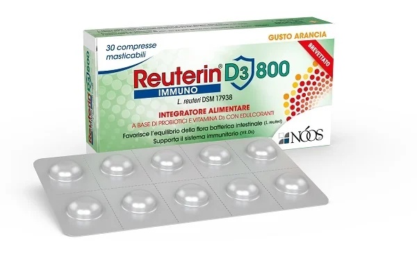 Reuterin D3 800 mg/mg Cpr tepalas, 30 vnt.