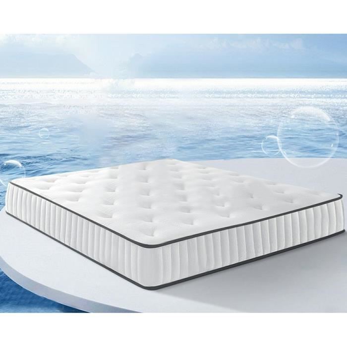 Materasso di lusso in memory foam 140x190 Memo - Spessore 22 cm - 7 zone di comfort in memory foam adattivo