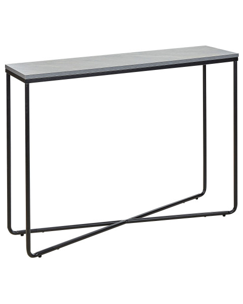 Konsola stolik 110x30 cm efekt betonu z czarnym