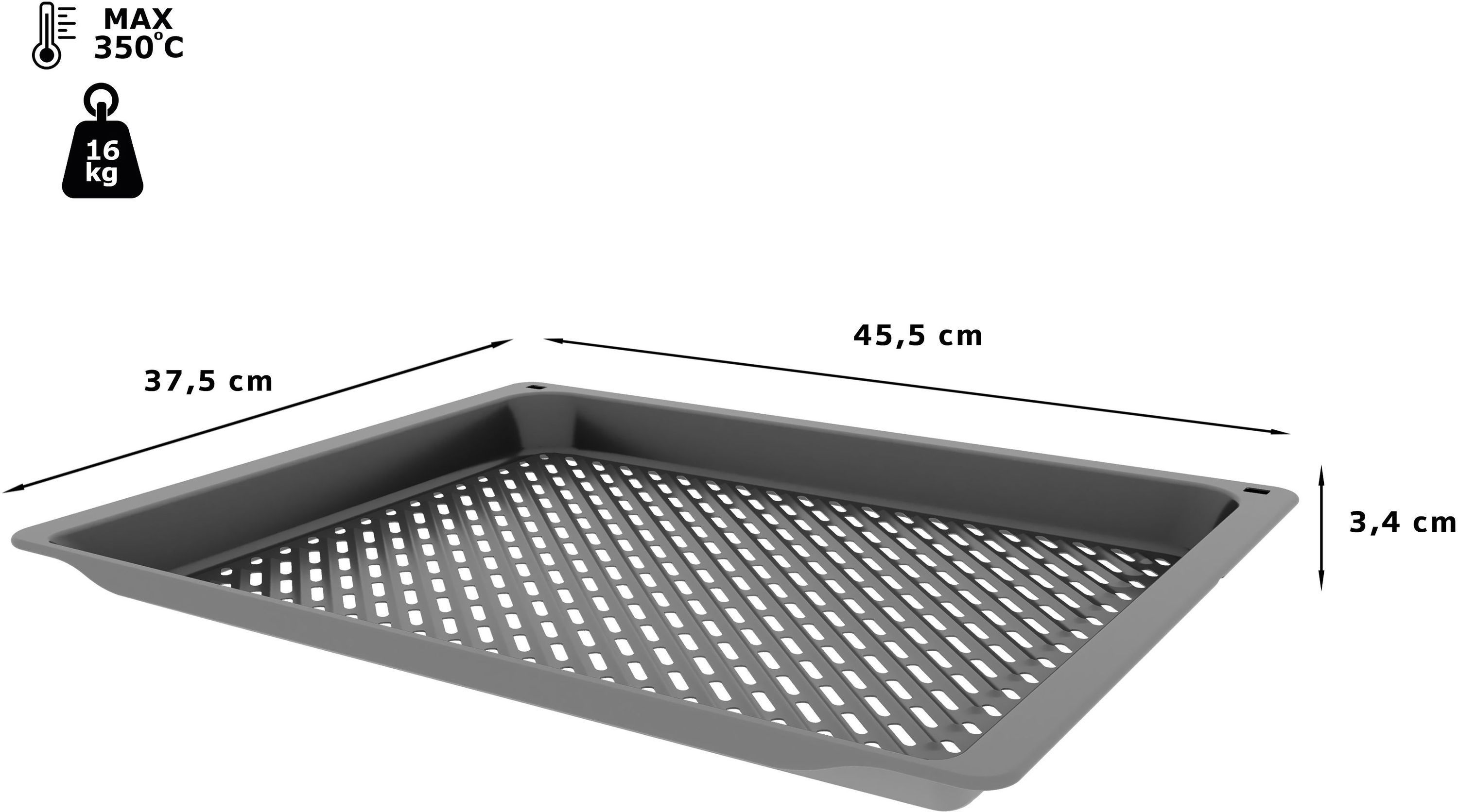Bandeja de goteo perforada - BOSCH HEZ629070 - Freidora de aire y parrilla - 45,5 x 37,5 x 3,4 cm