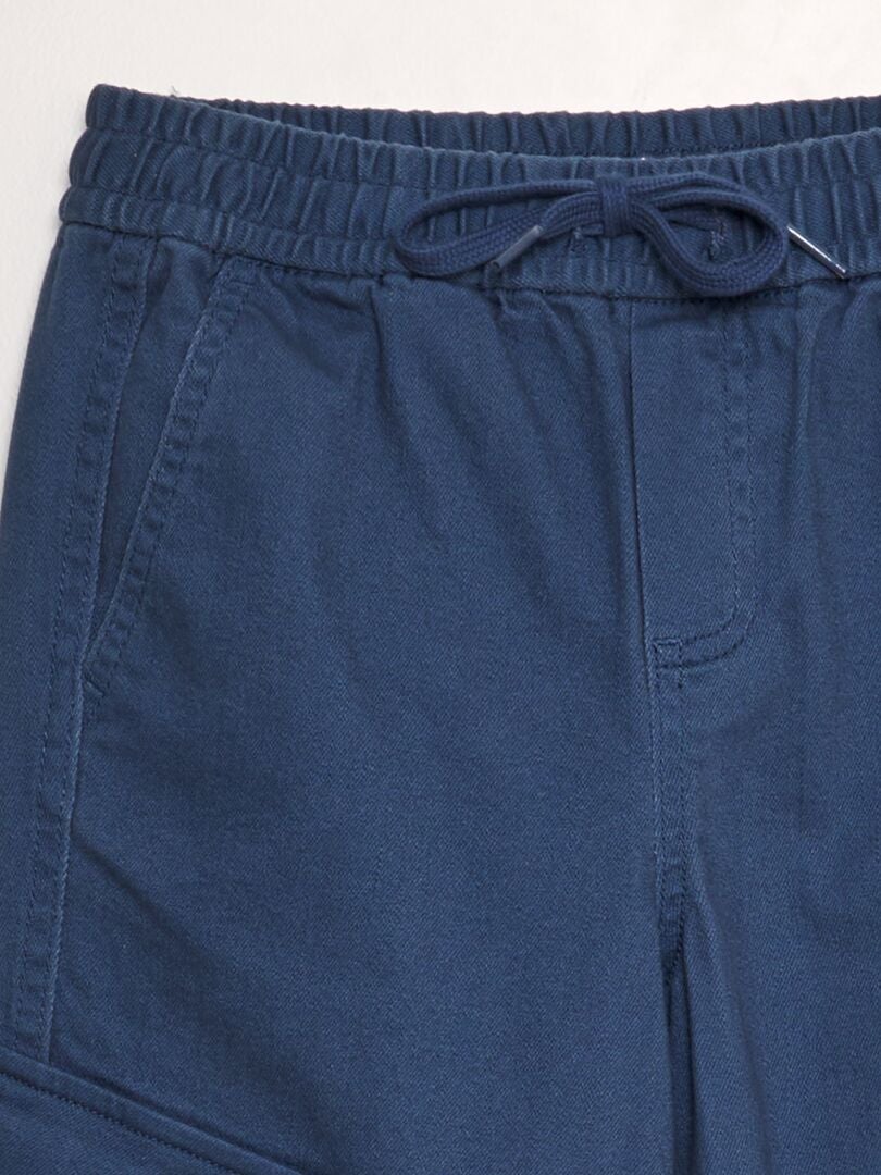 Calça de moletom com bolsos laterais - AZUL
