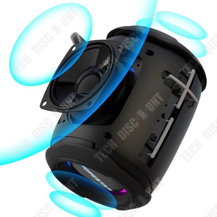 Bluetooth Speaker - TD® - Mini - 2400mAh - Waterproof - LED Light