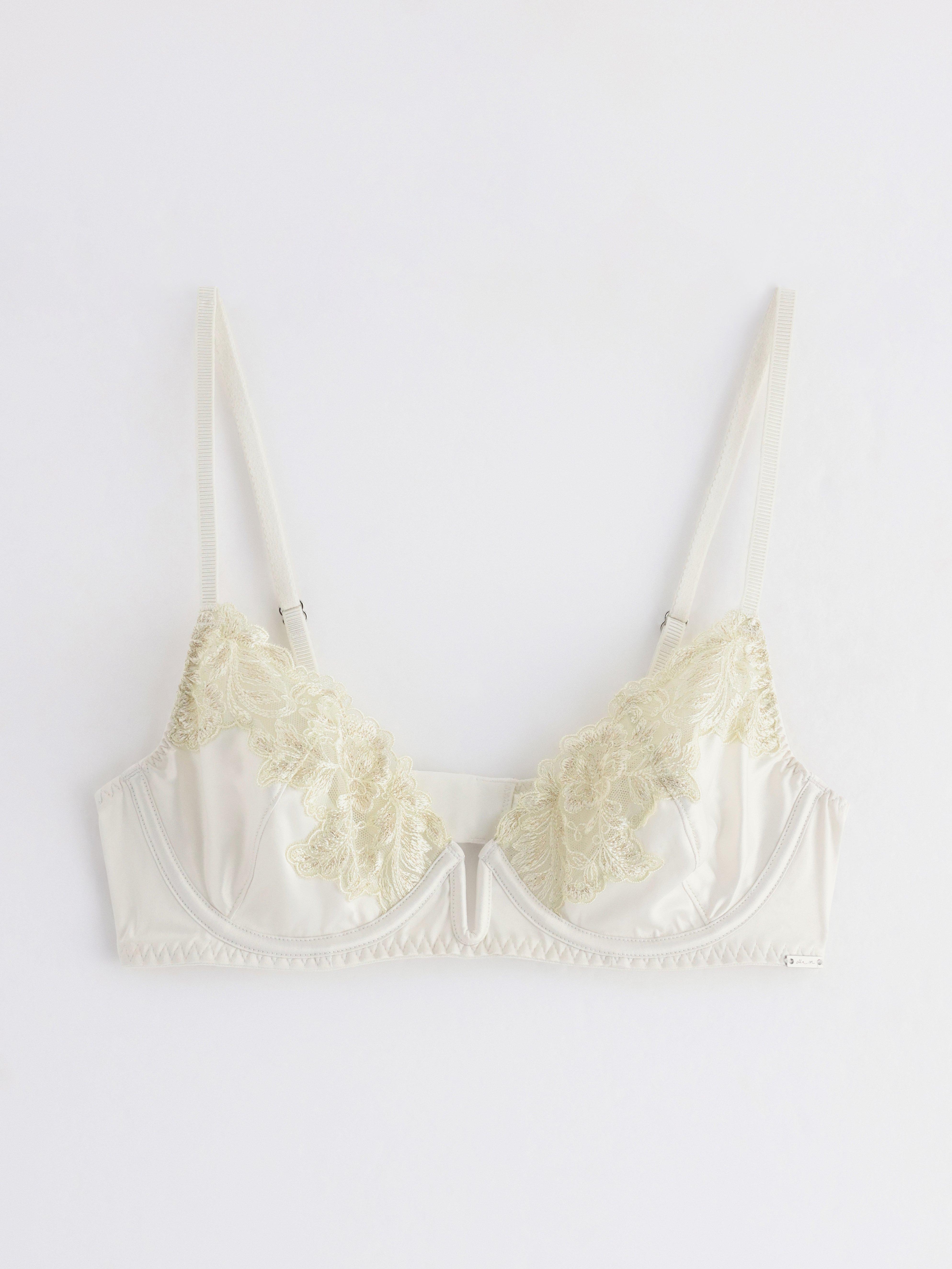 ella m – sujetador con aros sin relleno, blanco claro